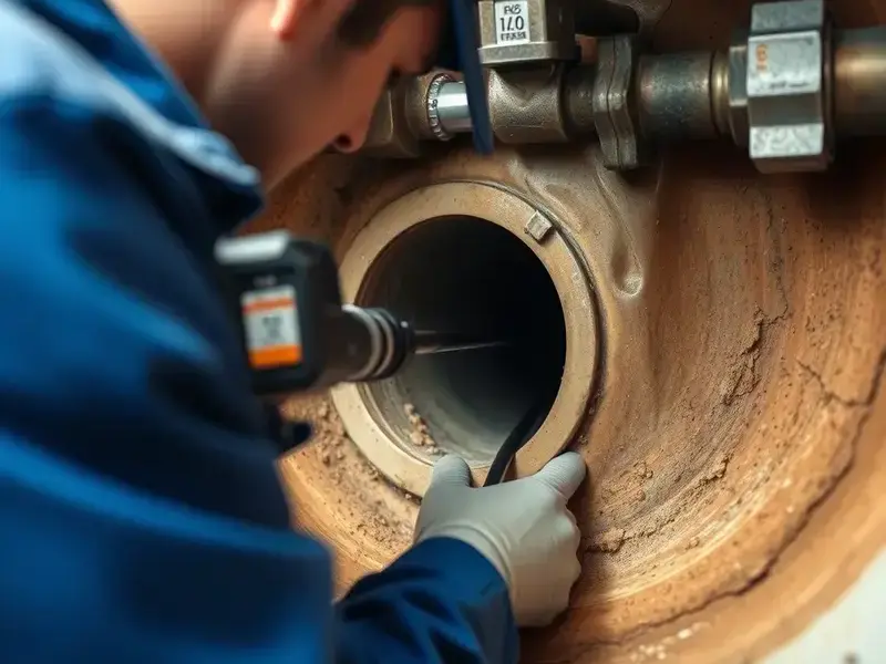 カメラ調査作業風景